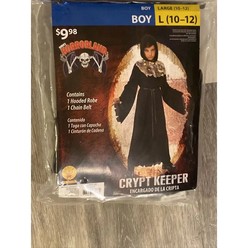 New Crypt Keeper or Monk Boys Halloween 2PC Costume Kids Child suze L (10-12)